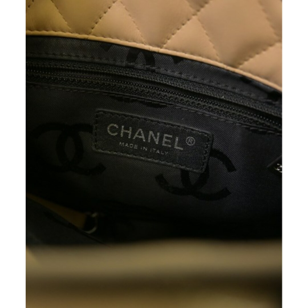 CHANEL - CHANEL シャネル トートバッグ - ベージュx黒 【古着 CHANEL - CHANEL シャネル トートバッグ - ベージュx黒 【古着