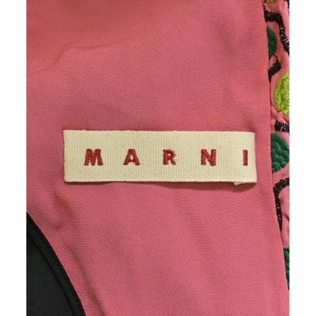 MARNI - MARNI マルニ ワンピース 44(L位) ピンクx緑等(総柄 MARNI - MARNI マルニ ワンピース 44(L位) ピンクx緑等(総柄