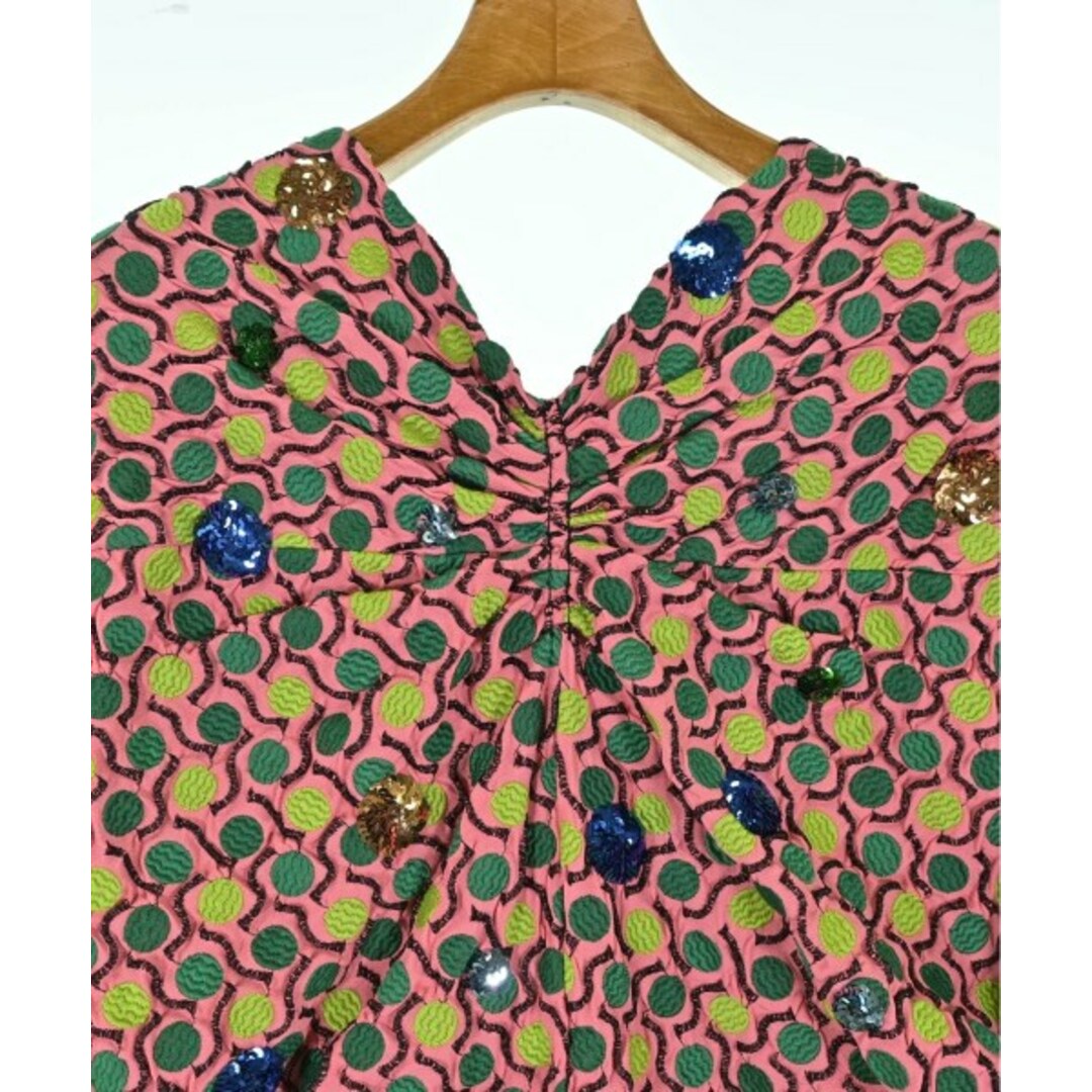 MARNI - MARNI マルニ ワンピース 44(L位) ピンクx緑等(総柄 MARNI - MARNI マルニ ワンピース 44(L位) ピンクx緑等(総柄