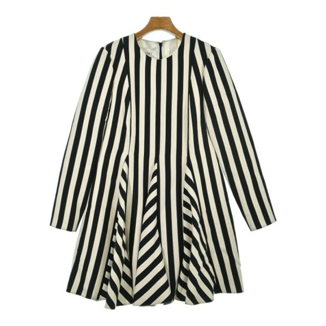 VALENTINO - VALENTINO ワンピース 42(M位) アイボリー系x黒 VALENTINO - VALENTINO ワンピース 42(M位) アイボリー系x黒