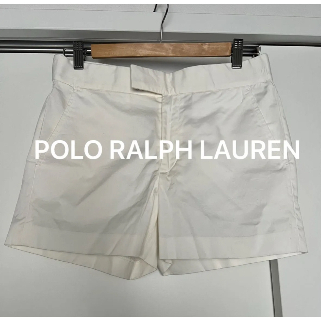 POLO RALPH LAUREN - ポロラルフローレン ショートパンツ 白 POLO RALPH LAUREN - ポロラルフローレン ショートパンツ 白