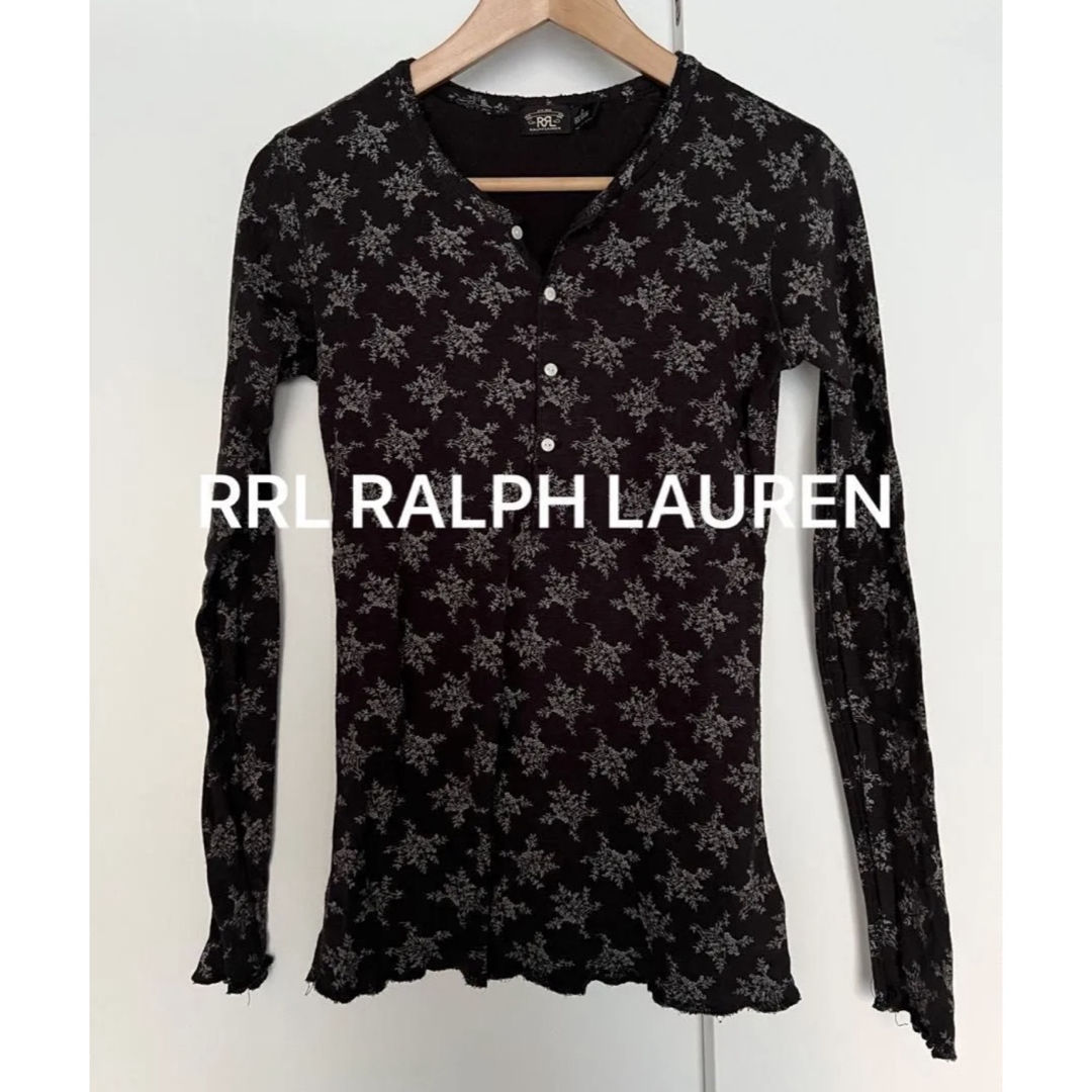 RRL - RRL 長袖花柄ヘンリーネック カットソー ダブルアールエル RRL - RRL 長袖花柄ヘンリーネック カットソー ダブルアールエル