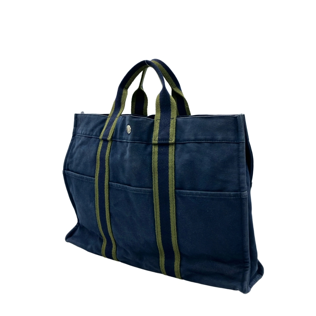 HERMES - エルメス HERMES コットンキャンバストートバッグ HERMES - エルメス HERMES コットンキャンバストートバッグ