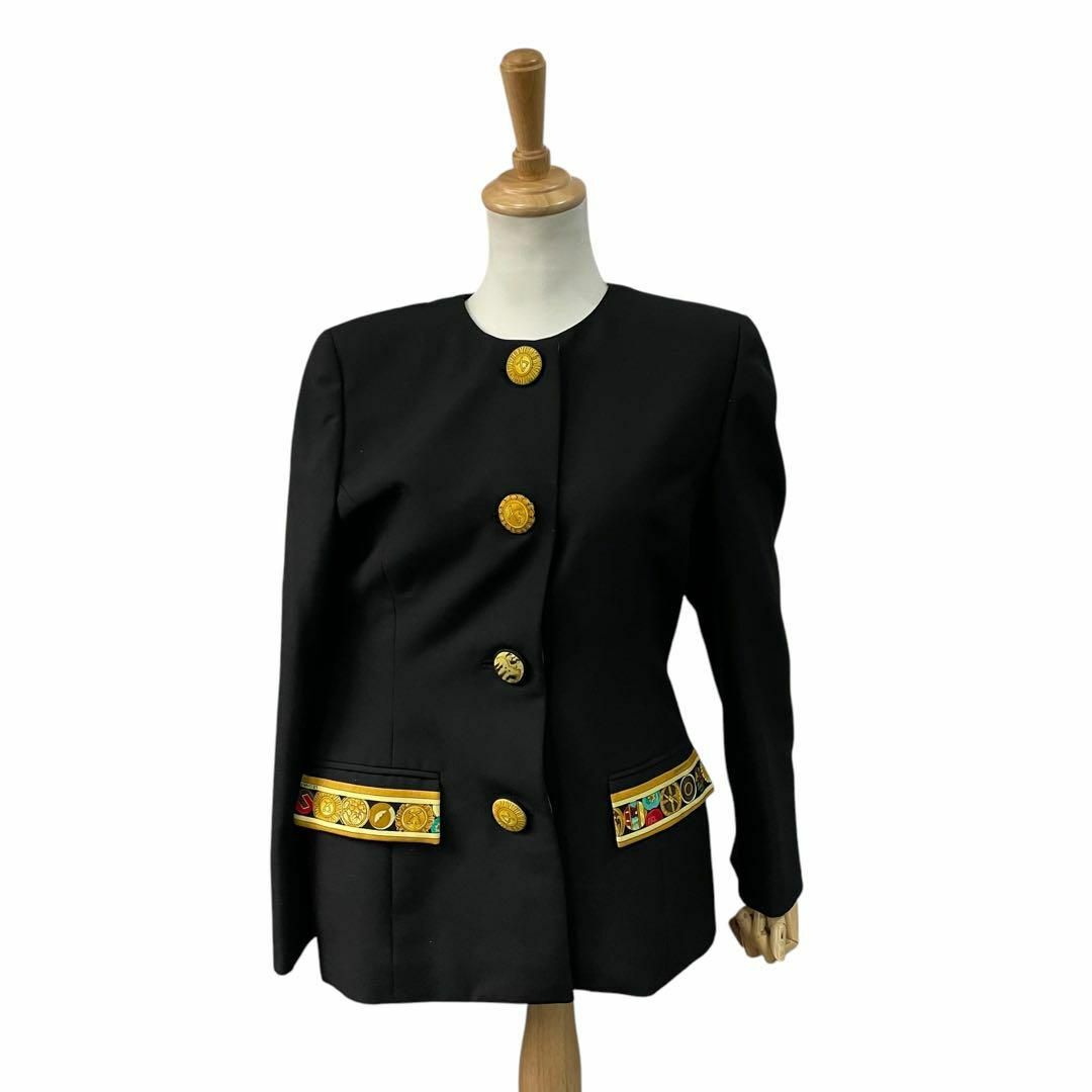 LEONARD - 美品 LEONARD レオナール ジャケット ノーカラー LEONARD - 美品 LEONARD レオナール ジャケット ノーカラー