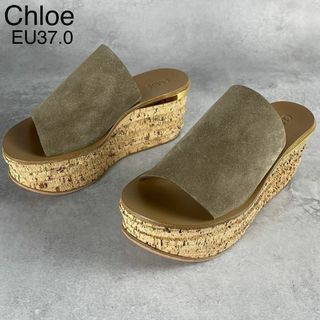 Chloe - クロエ Chloe 厚底リボンデザインレザーストラップ Chloe - クロエ Chloe 厚底リボンデザインレザーストラップ
