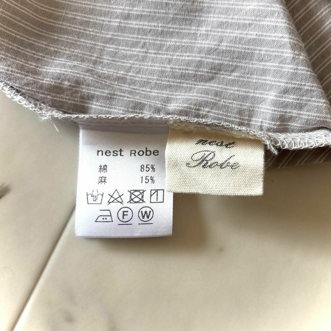 nest Robe - 美品 ネストローブ リネンシャツワンピース nest Robe - 美品 ネストローブ リネンシャツワンピース