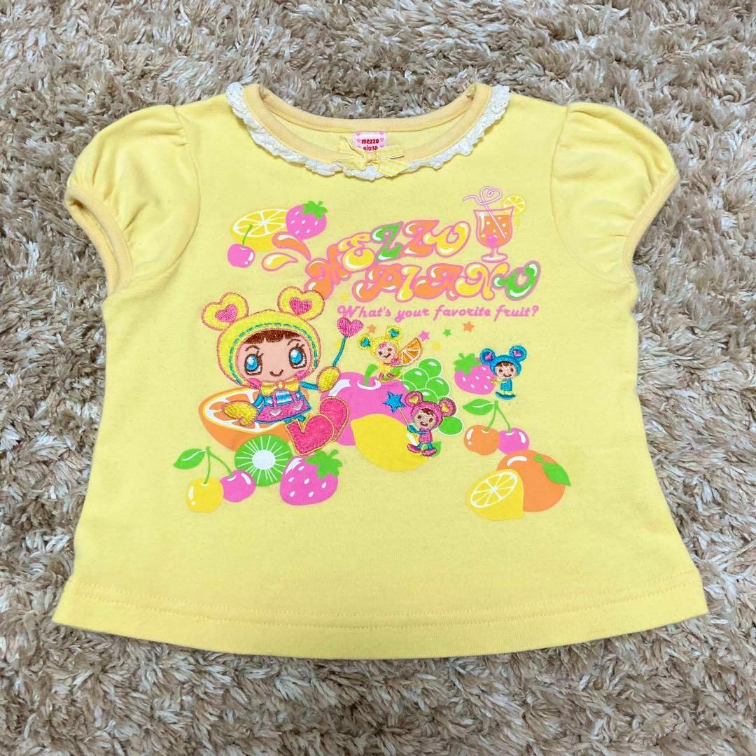 mezzo piano - メゾピアノ 90 ベリエちゃん 半袖Tシャツ 平成 mezzo piano - メゾピアノ 90 ベリエちゃん 半袖Tシャツ 平成