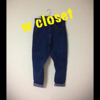 ダブルクローゼット(w closet)のw closet 立体裁断サルエル(デニム/ジーンズ)