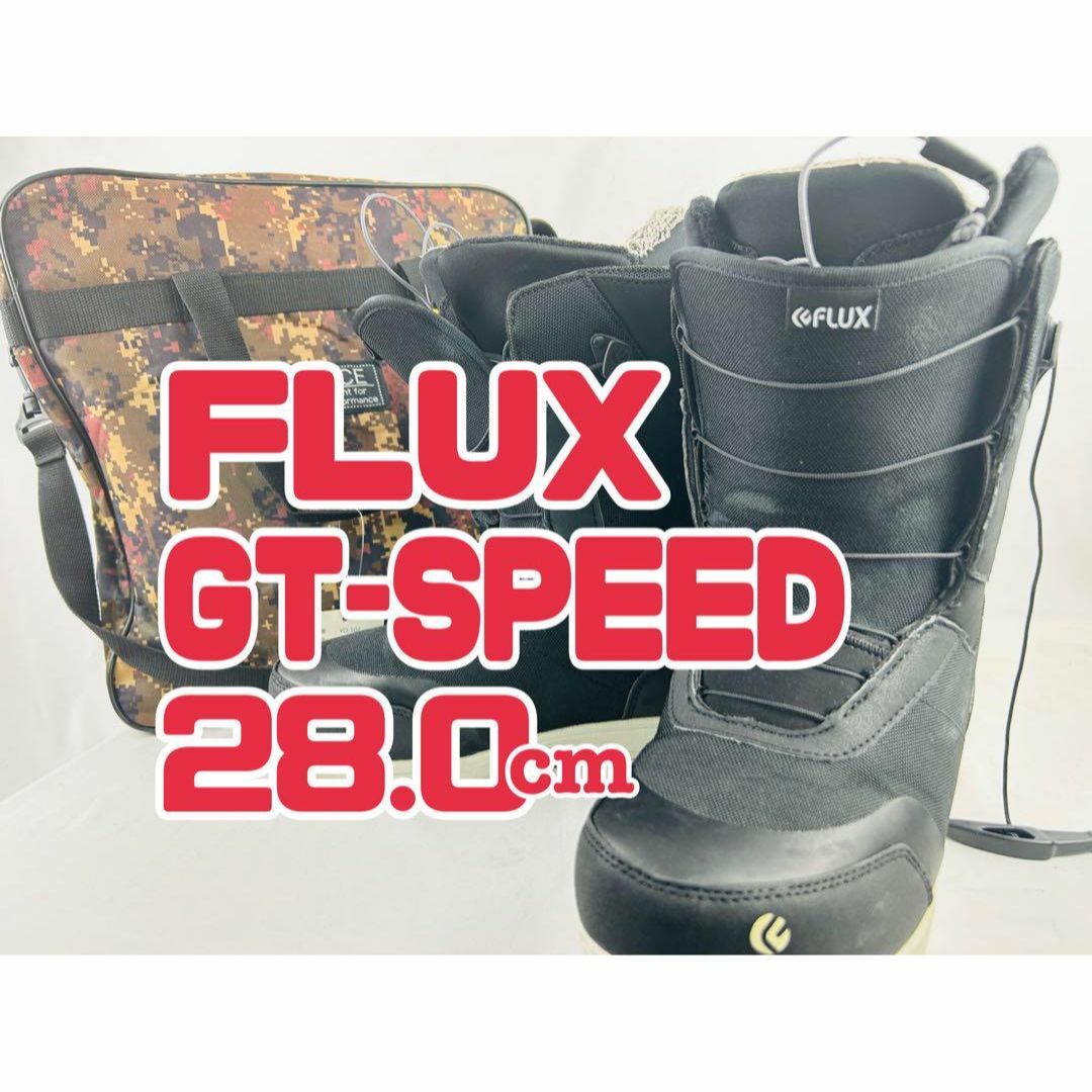 FLUX スノーボードブーツ GT-SPEED 28cm スノボ メンズ 収納袋の FLUX スノーボードブーツ GT-SPEED 28cm スノボ メンズ 収納袋の