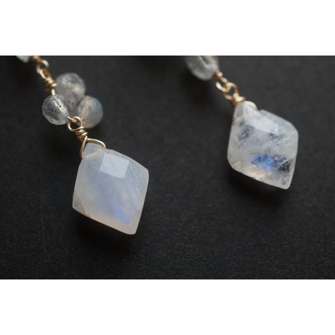 No.2282 ダイヤカット レインボームーンストーン ラブラドライト No.2282 ダイヤカット レインボームーンストーン ラブラドライト
