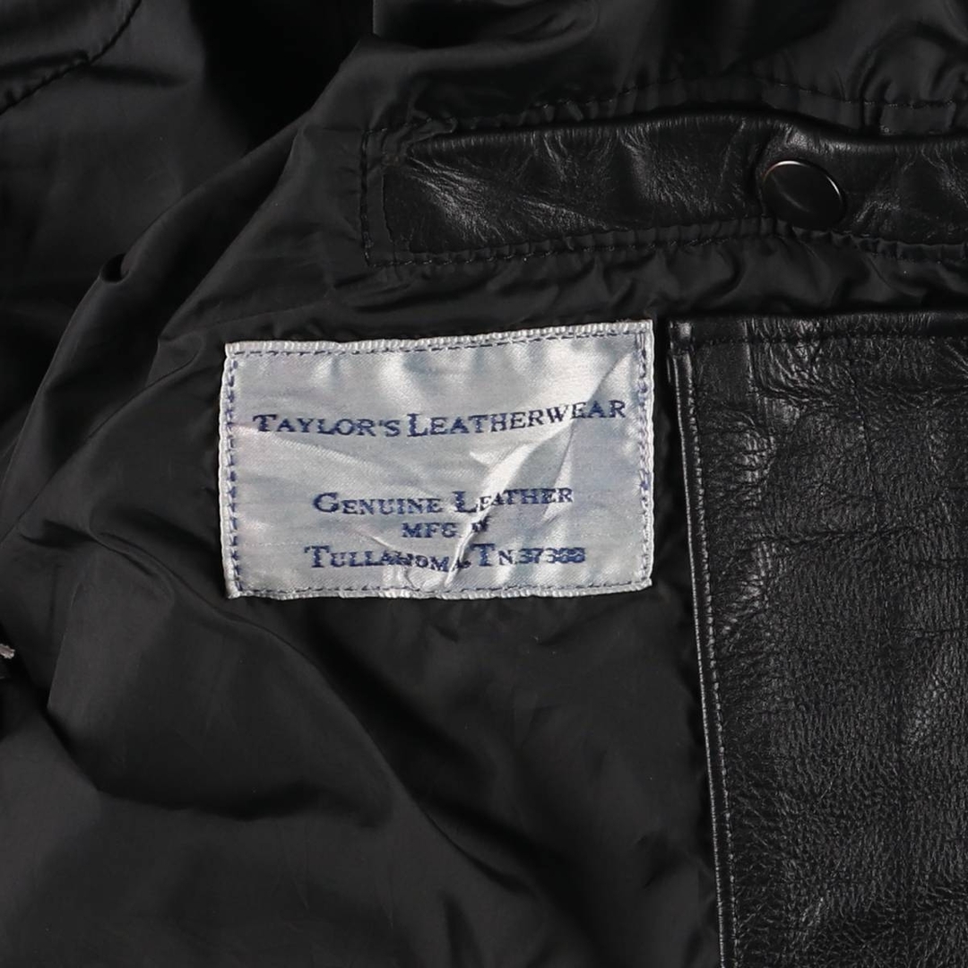 古着 ~90年代 TAYLOR'S LEATHERWEAR レザーフライトジャケット 古着 ~90年代 TAYLOR'S LEATHERWEAR レザーフライトジャケット