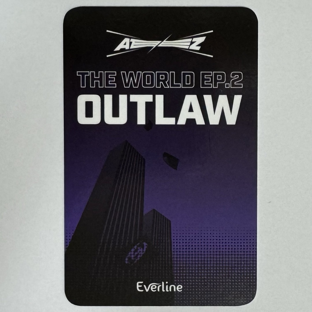 ATEEZ - ateez outlaw everline 明洞 ラキドロ トレカ サンの ATEEZ - ateez outlaw everline 明洞 ラキドロ トレカ サンの