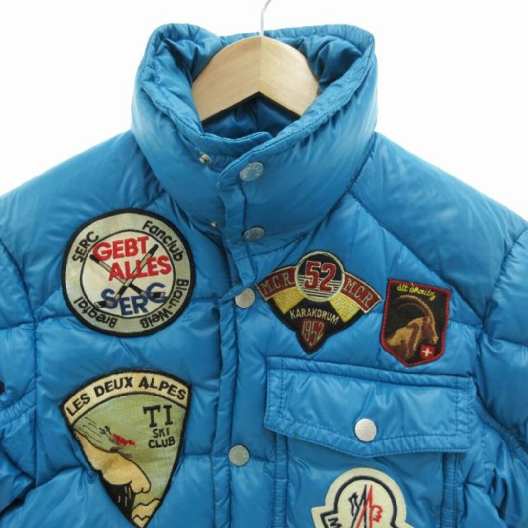 MONCLER - モンクレール ダウンジャケット フード ロゴ ワッペン MONCLER - モンクレール ダウンジャケット フード ロゴ ワッペン