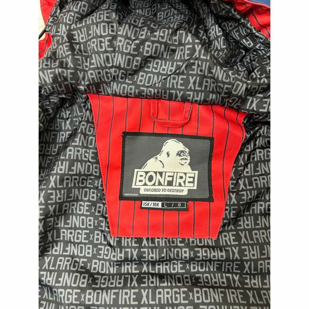 BONFIRE X-LARGE コラボジャケット スノボウェア L パーカーの BONFIRE X-LARGE コラボジャケット スノボウェア L パーカーの