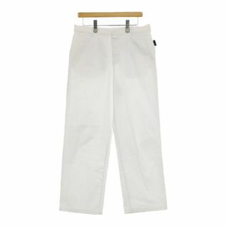 アニエスベー(agnes b.)のagnes b. サイズ42 コットン ワイド ジーンズ デニムパンツ ホワイト レディース アニエスベー【中古】5-0402G∞(デニム/ジーンズ)
