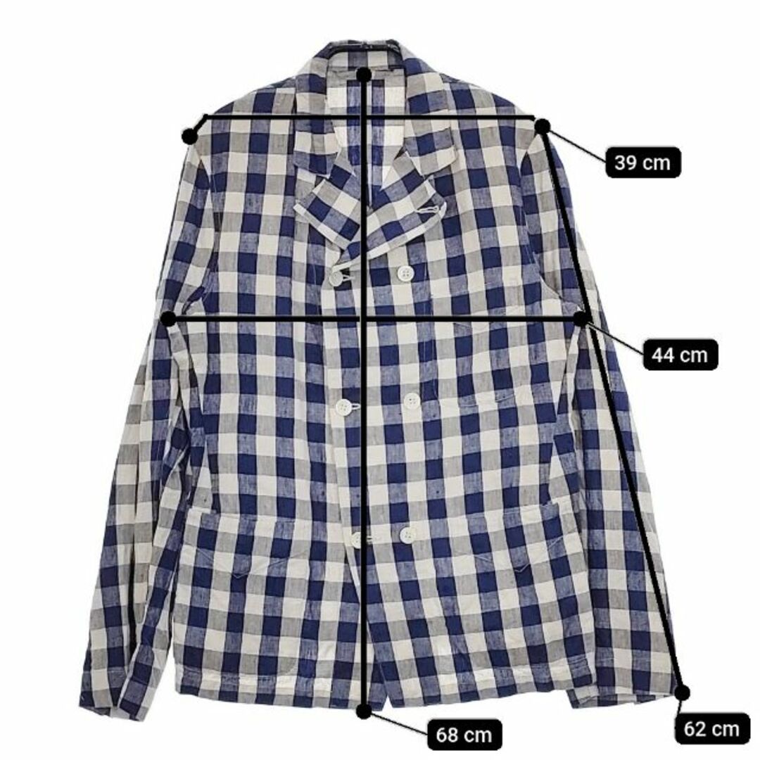 45rpm - 45R/45rpm リネンJACKET 定価63800円 チェック 45rpm - 45R/45rpm リネンJACKET 定価63800円 チェック