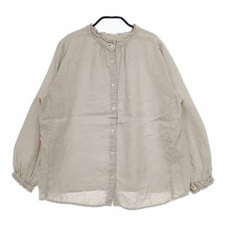 nest Robe - リネンラミーフリルカラーブラウスの通販 by のん nest Robe - リネンラミーフリルカラーブラウスの通販 by のん