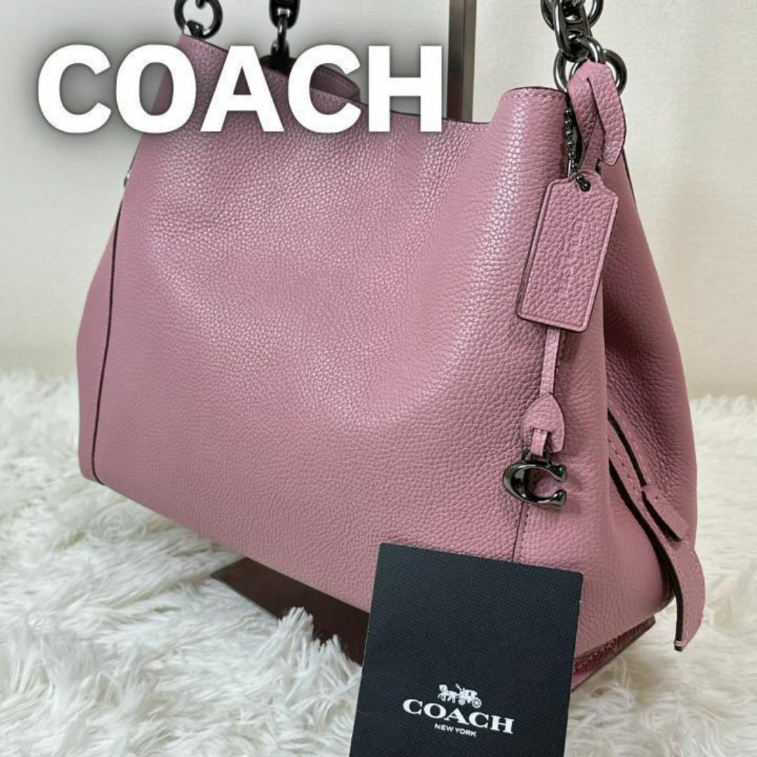 COACH - COACH コーチ ショルダーバッグ 肩掛け Cロック ピンク COACH - COACH コーチ ショルダーバッグ 肩掛け Cロック ピンク