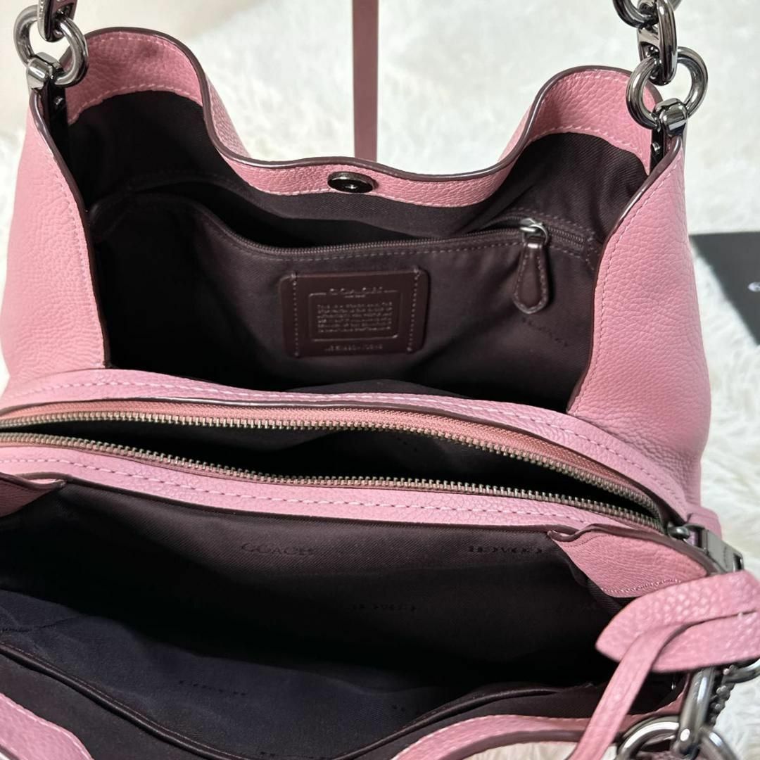 COACH - COACH コーチ ショルダーバッグ 肩掛け Cロック ピンク COACH - COACH コーチ ショルダーバッグ 肩掛け Cロック ピンク