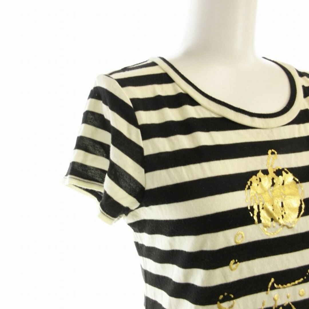 franche lippee - フランシュリッペ ワンピース ひざ丈 ボーダー franche lippee - フランシュリッペ ワンピース ひざ丈 ボーダー
