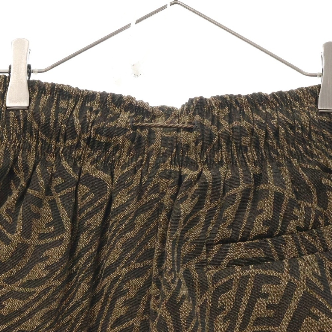 FENDI - FENDI フェンディ ズッカ柄 コットンポリ ウエストゴム FENDI - FENDI フェンディ ズッカ柄 コットンポリ ウエストゴム