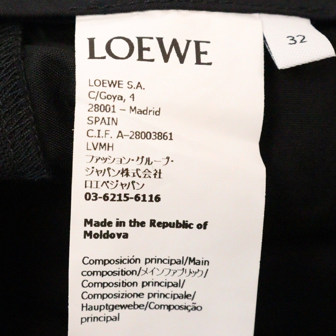 LOEWE - LOEWE ロエベ センタープレス ストレート スラックス LOEWE - LOEWE ロエベ センタープレス ストレート スラックス