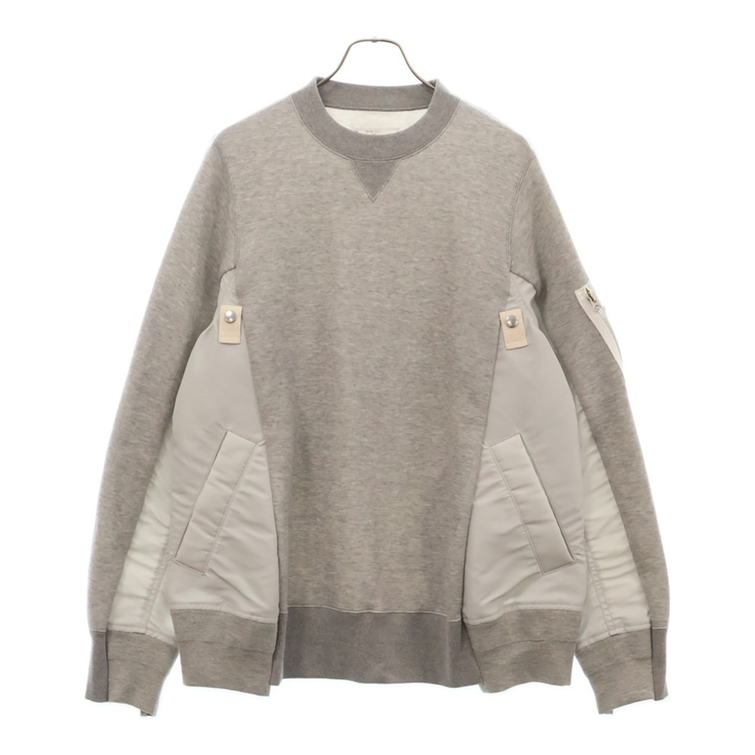 sacai - Sacai サカイ 25SS Sponge Sweat Nylon Twill Pullover sacai - Sacai サカイ 25SS Sponge Sweat Nylon Twill Pullover