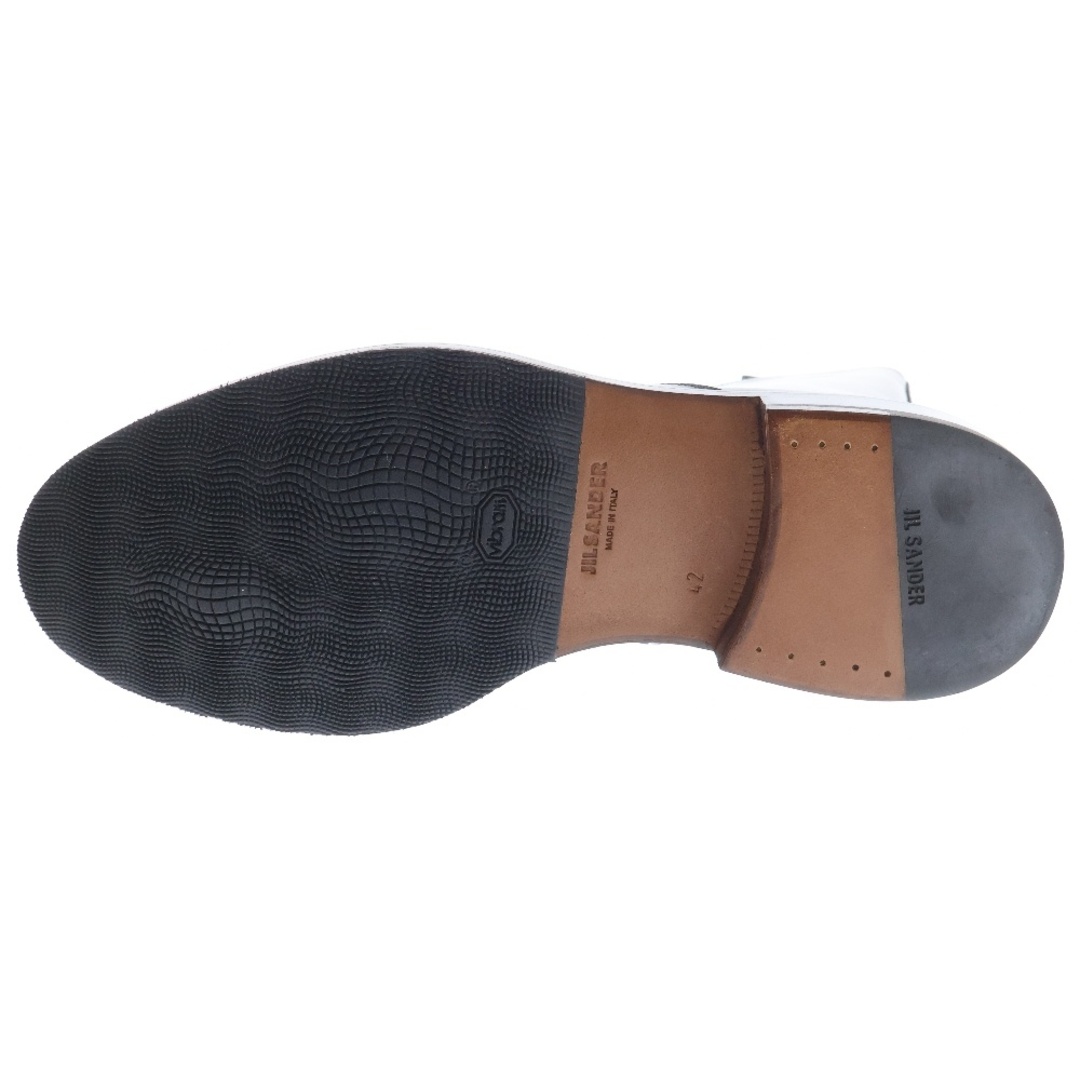 JIL SANDER - JIL SANDER ジルサンダー サイドジップ レザー JIL SANDER - JIL SANDER ジルサンダー サイドジップ レザー