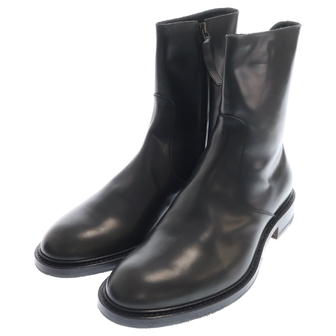 JIL SANDER - JIL SANDER ジルサンダー サイドジップ レザー JIL SANDER - JIL SANDER ジルサンダー サイドジップ レザー