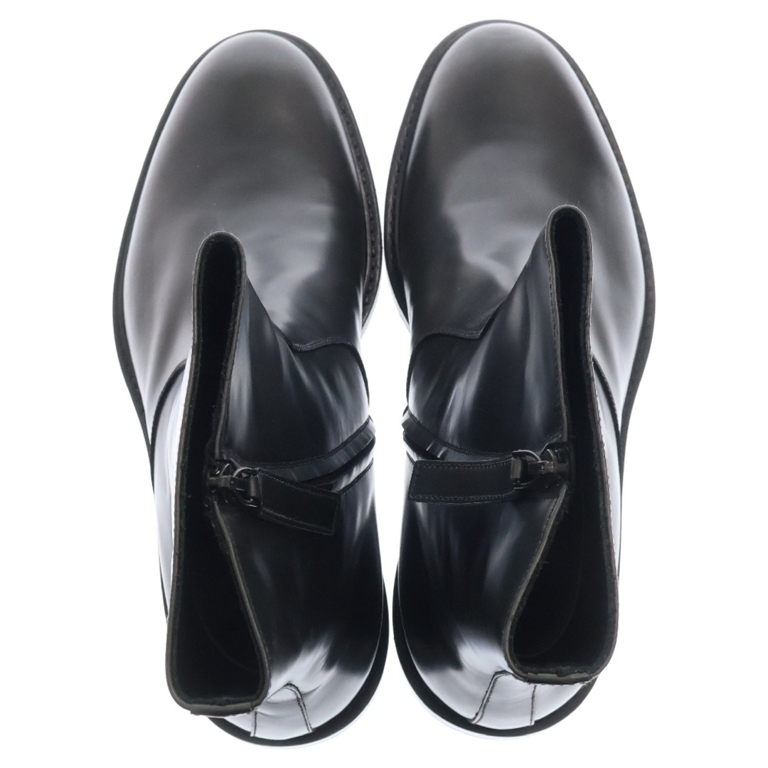 JIL SANDER - JIL SANDER ジルサンダー サイドジップ レザー JIL SANDER - JIL SANDER ジルサンダー サイドジップ レザー