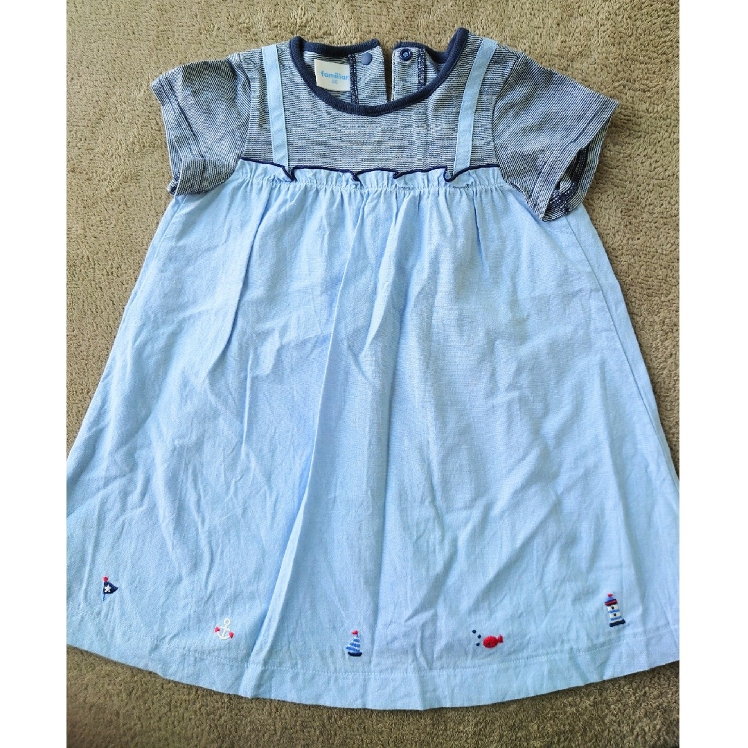 familiar - ファミリア 春夏ワンピース80の通販 by しゃま3528's familiar - ファミリア 春夏ワンピース80の通販 by しゃま3528's
