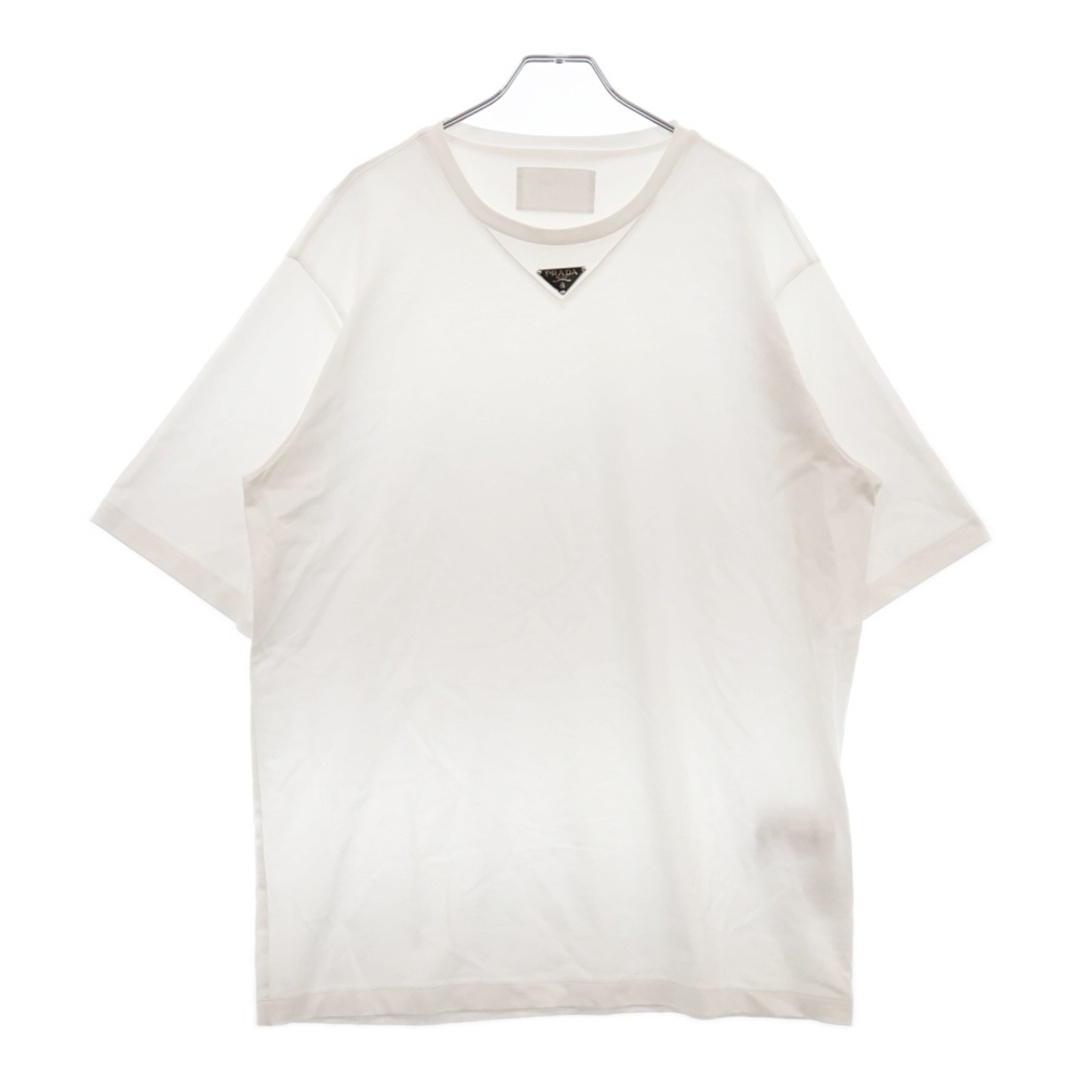 PRADA - PRADA プラダ 24SS Cotton Short Sleeves Logo Tee PRADA - PRADA プラダ 24SS Cotton Short Sleeves Logo Tee