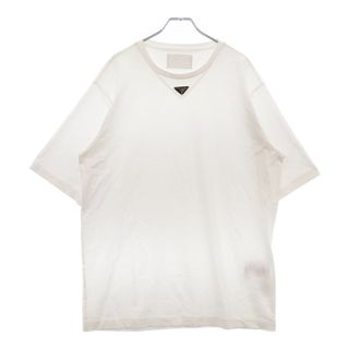 PRADA - PRADA プラダ 24SS Cotton Short Sleeves Logo Tee PRADA - PRADA プラダ 24SS Cotton Short Sleeves Logo Tee