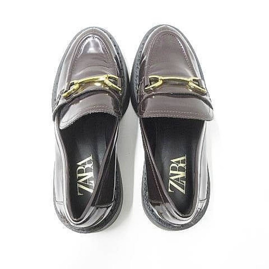 ZARA - ザラ ZARA 美品 ローファー エナメル 38 約Mサイズ ZARA - ザラ ZARA 美品 ローファー エナメル 38 約Mサイズ