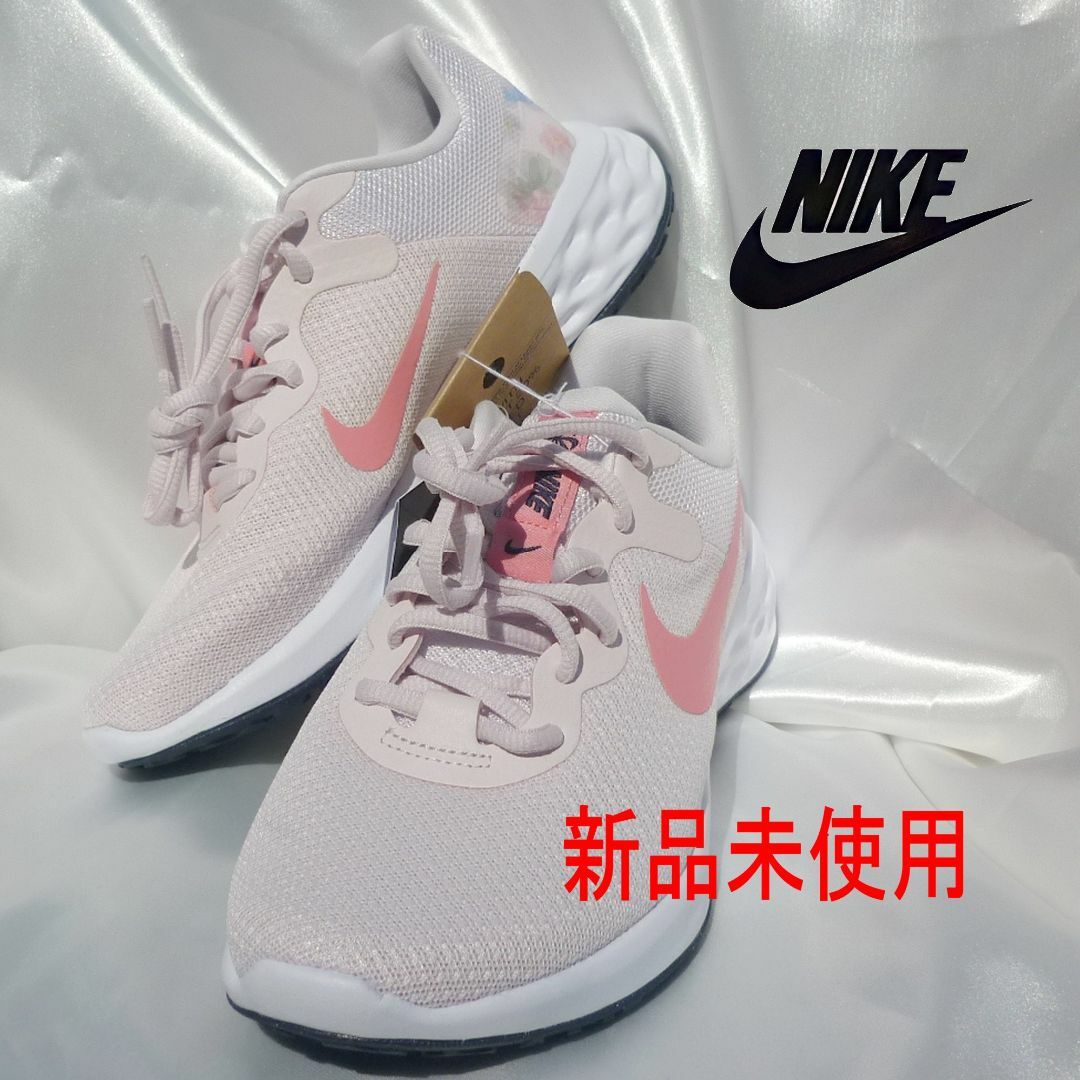 NIKE - 新品25cmナイキ レボリューション6 ピンク花柄レディース NIKE - 新品25cmナイキ レボリューション6 ピンク花柄レディース