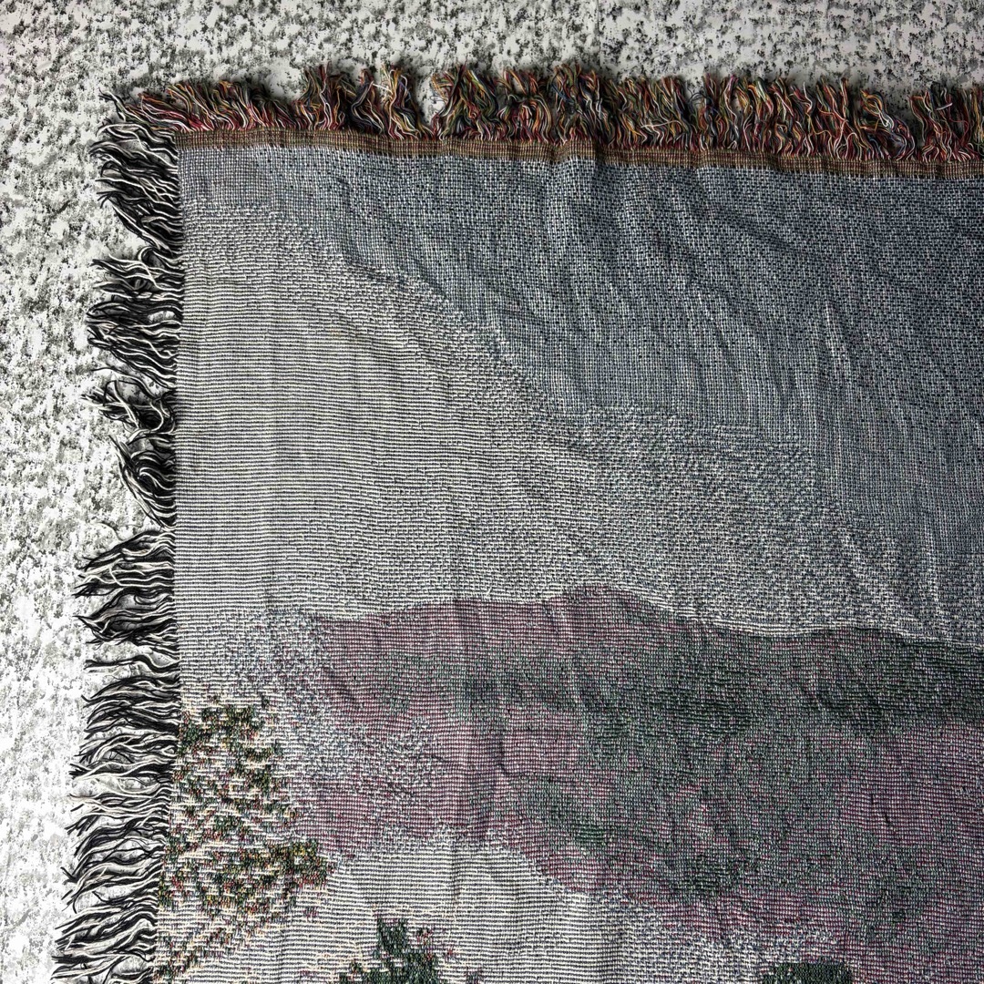 VINTAGE - 【90sオールド】風景画 フリンジ付き ヴィンテージ VINTAGE - 【90sオールド】風景画 フリンジ付き ヴィンテージ