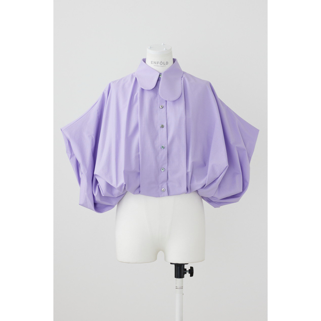 ENFOLD - ENFOLD WASHABLE BALLOON CROPPED SHIRTの通販 by ENFOLD - ENFOLD WASHABLE BALLOON CROPPED SHIRTの通販 by