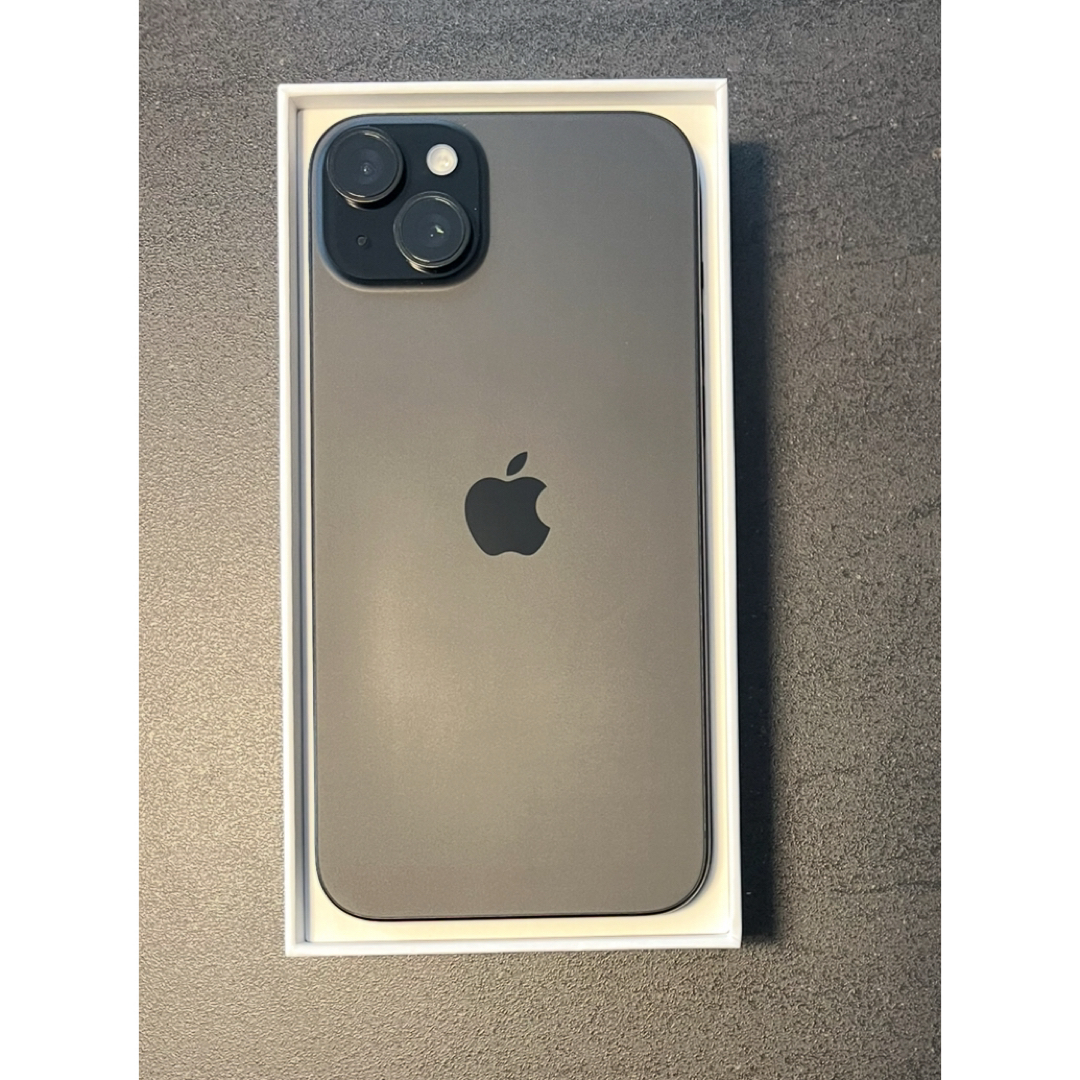iPhone - iphone 15 Plus 128GB バッテリ100% ブラック充放電54 iPhone - iphone 15 Plus 128GB バッテリ100% ブラック充放電54