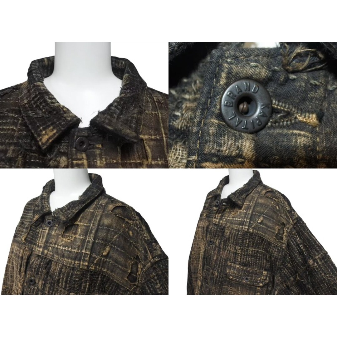 KAPITAL - 極美品 KAPITAL キャピタル 24SS BORO SPRING BLACK KAPITAL - 極美品 KAPITAL キャピタル 24SS BORO SPRING BLACK