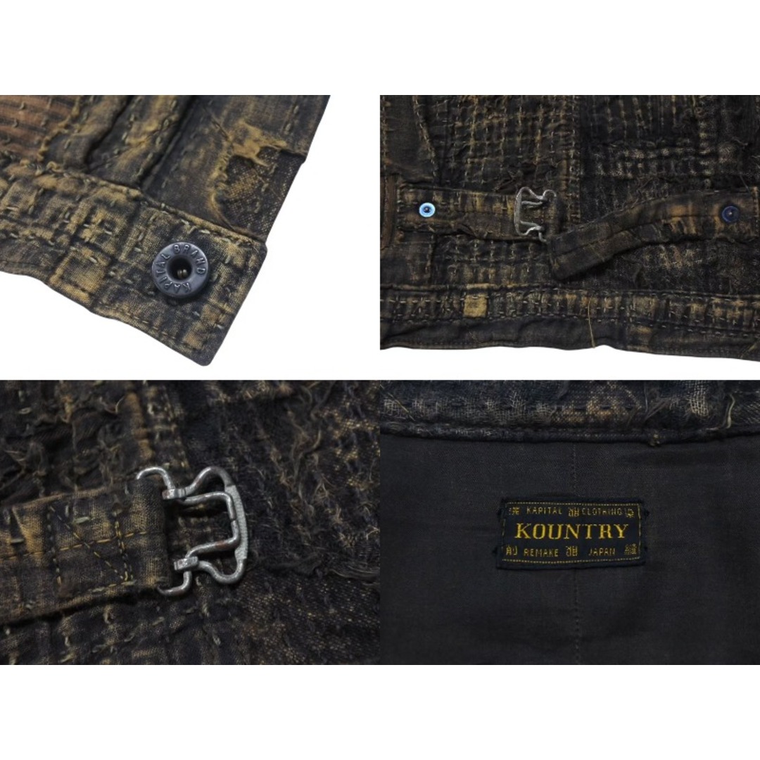 KAPITAL - 極美品 KAPITAL キャピタル 24SS BORO SPRING BLACK KAPITAL - 極美品 KAPITAL キャピタル 24SS BORO SPRING BLACK