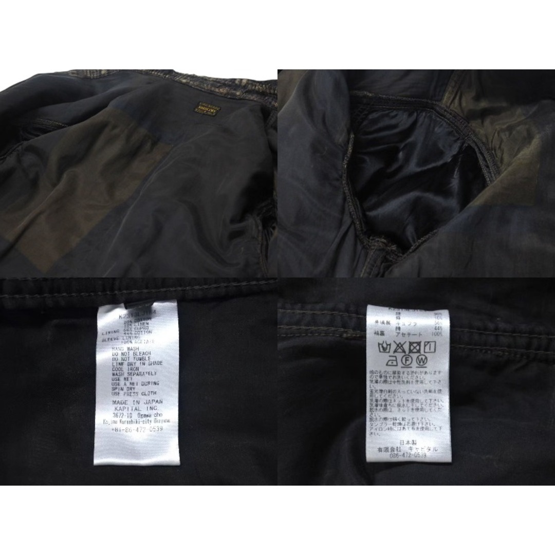 KAPITAL - 極美品 KAPITAL キャピタル 24SS BORO SPRING BLACK KAPITAL - 極美品 KAPITAL キャピタル 24SS BORO SPRING BLACK