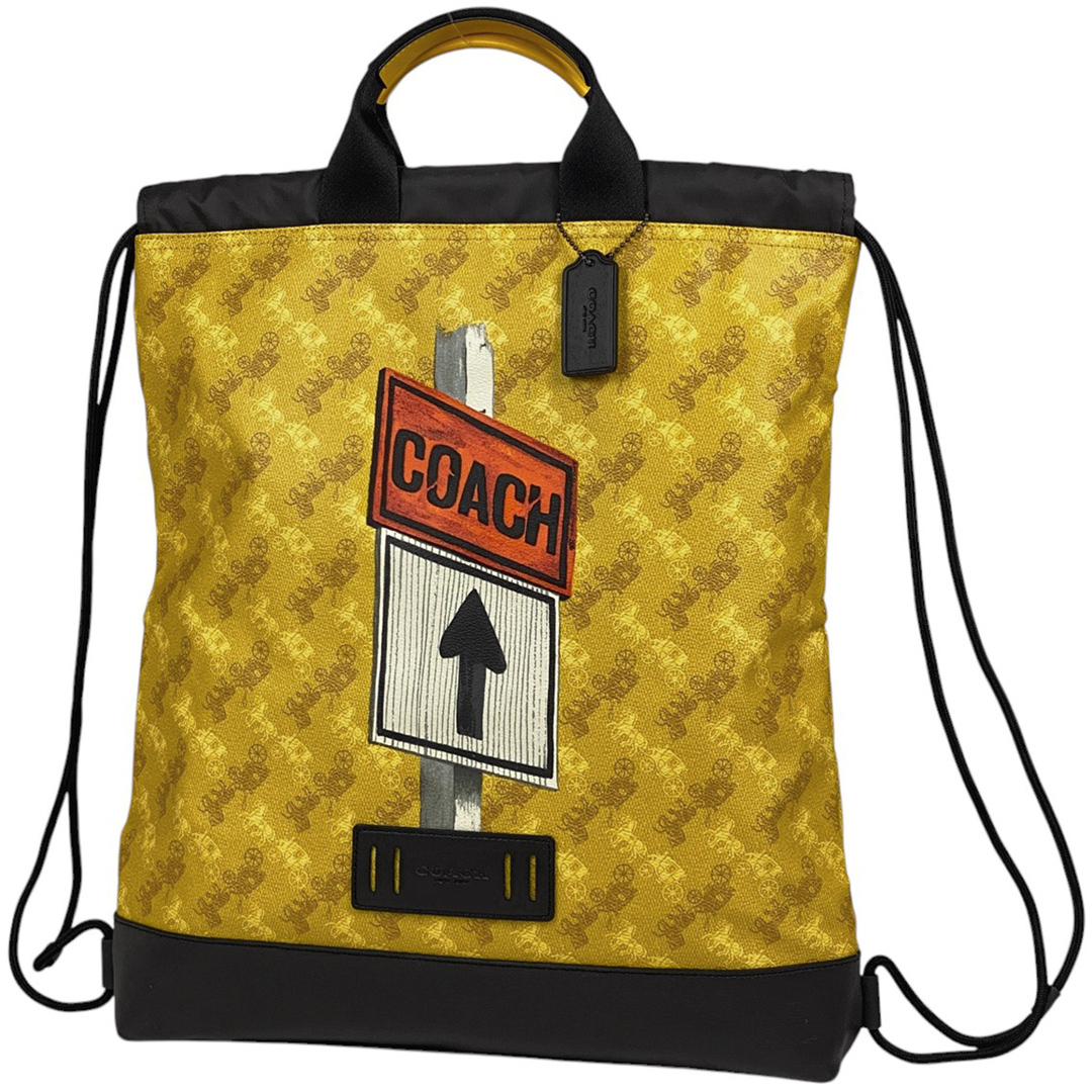 COACH - コーチ ロゴ リュックサック レディース 【中古】の通販 COACH - コーチ ロゴ リュックサック レディース 【中古】の通販