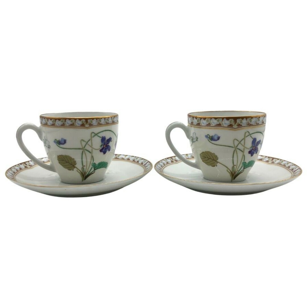 Haviland - アビランド リモージュ カップ&ソーサー 2組セット Haviland - アビランド リモージュ カップ&ソーサー 2組セット