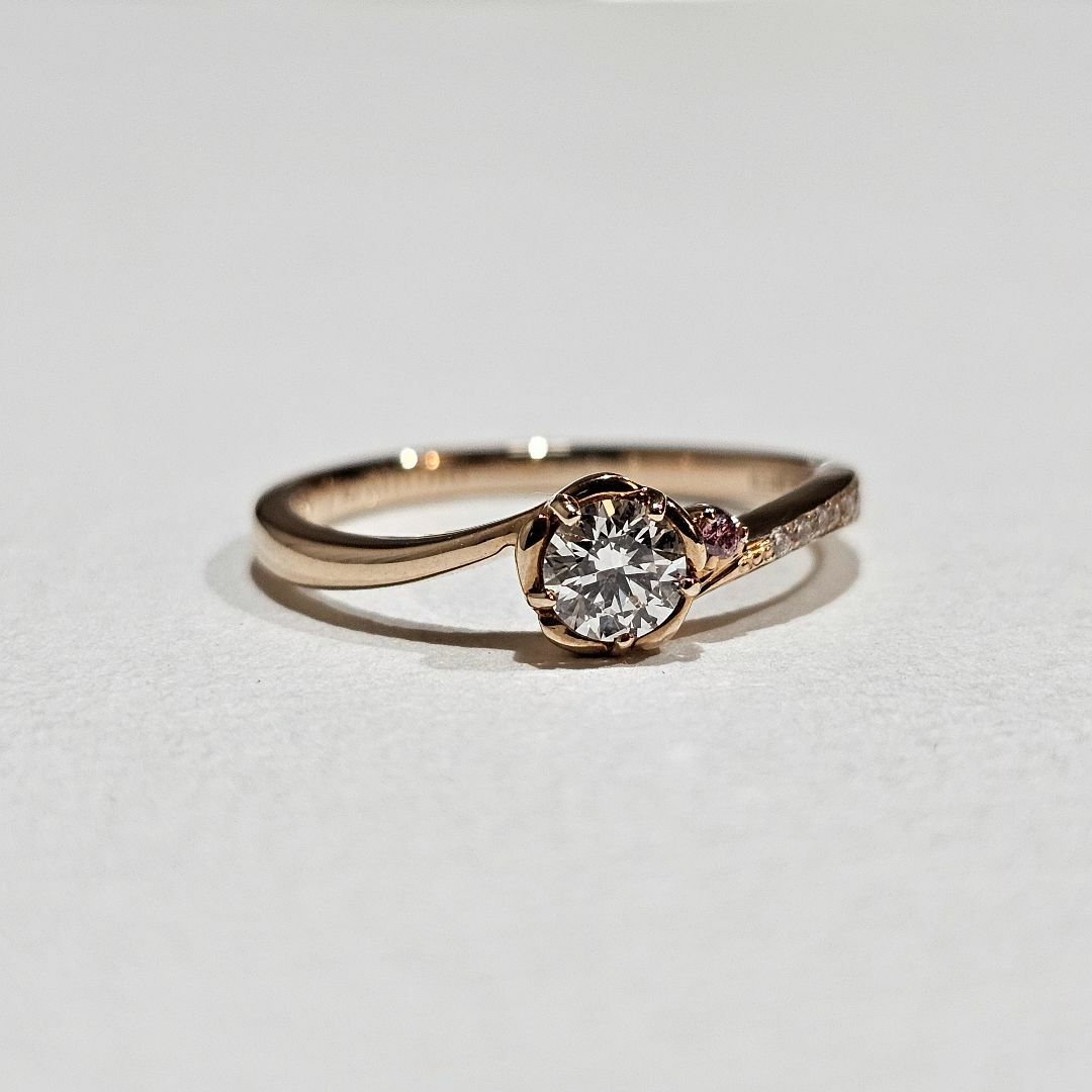 1503 ダイヤリングK18PGピンクゴールド13号0.28ct 1503 ダイヤリングK18PGピンクゴールド13号0.28ct