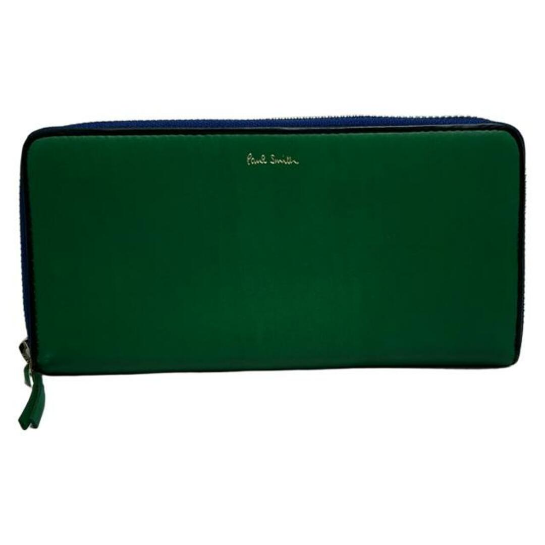 Paul Smith - PaulSmith(ポールスミス) 長財布 - グリーン×黒 Paul Smith - PaulSmith(ポールスミス) 長財布 - グリーン×黒