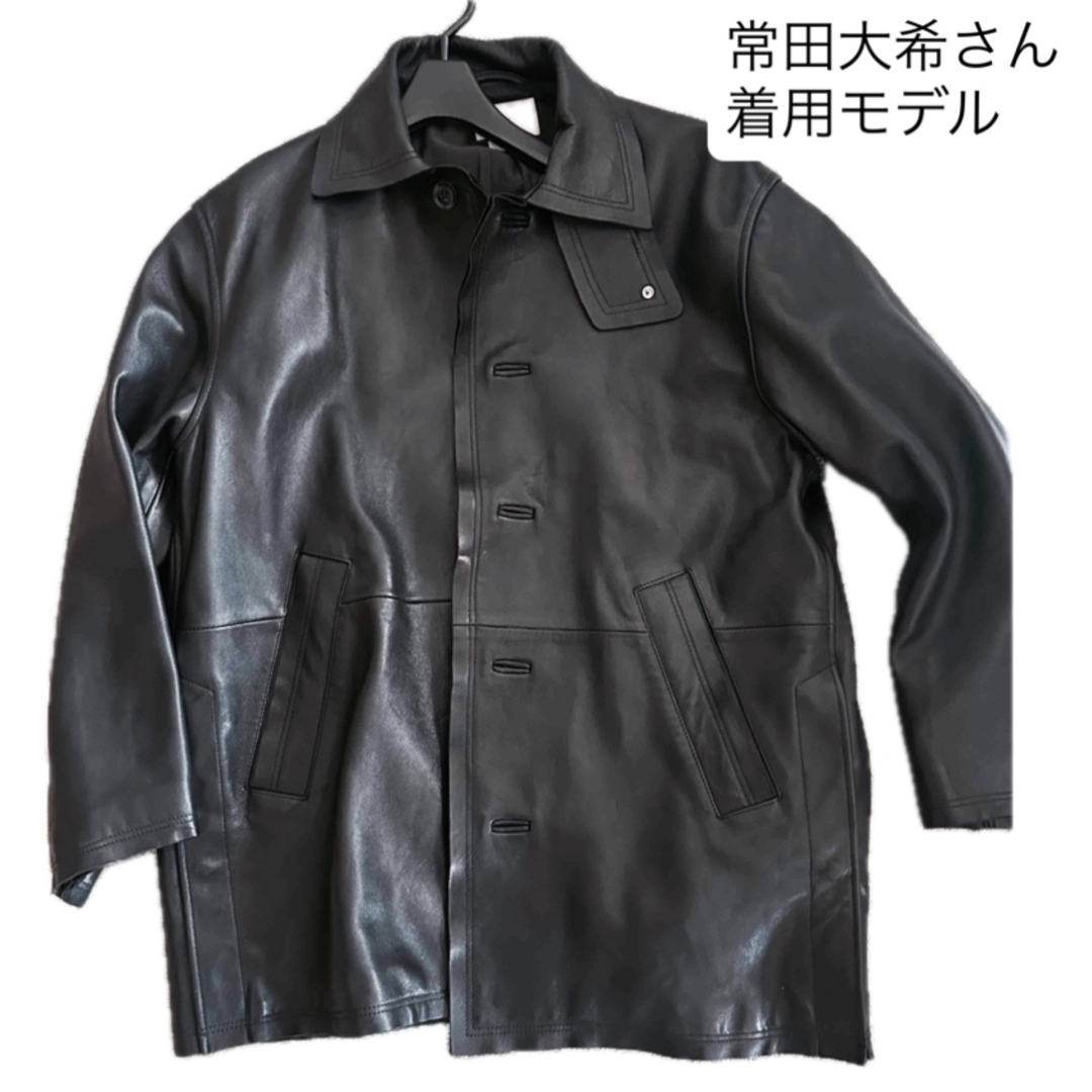 YOKE - YOKE カットオフレザーカーコートの通販 by オカタク's YOKE - YOKE カットオフレザーカーコートの通販 by オカタク's