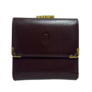 Cartier - カルティエ CARTIER 三つ折り財布 ワインレッドの通販 Cartier - カルティエ CARTIER 三つ折り財布 ワインレッドの通販