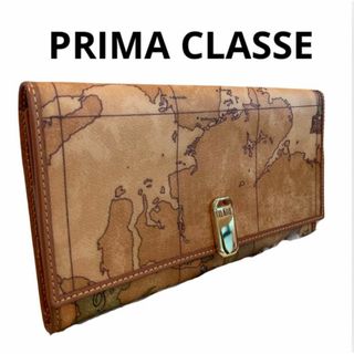 PRIMA CLASSE - ☆美品☆PRIMA CLASSE ロゴクリップ長財布 地図 PRIMA CLASSE - ☆美品☆PRIMA CLASSE ロゴクリップ長財布 地図