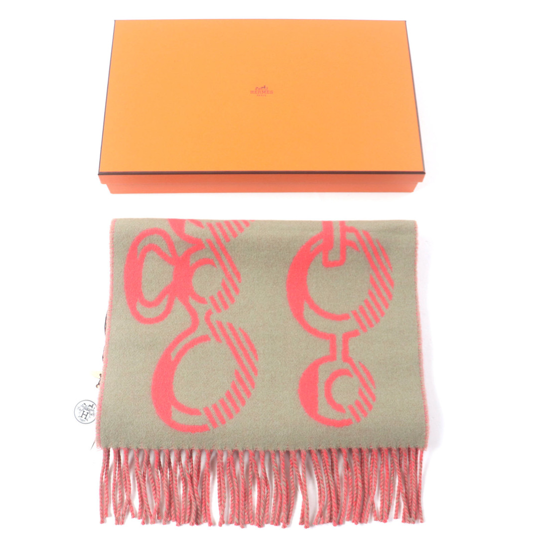 HERMES - 未使用品▽HERMES エルメス ドレバックル カシミヤ100 HERMES - 未使用品▽HERMES エルメス ドレバックル カシミヤ100