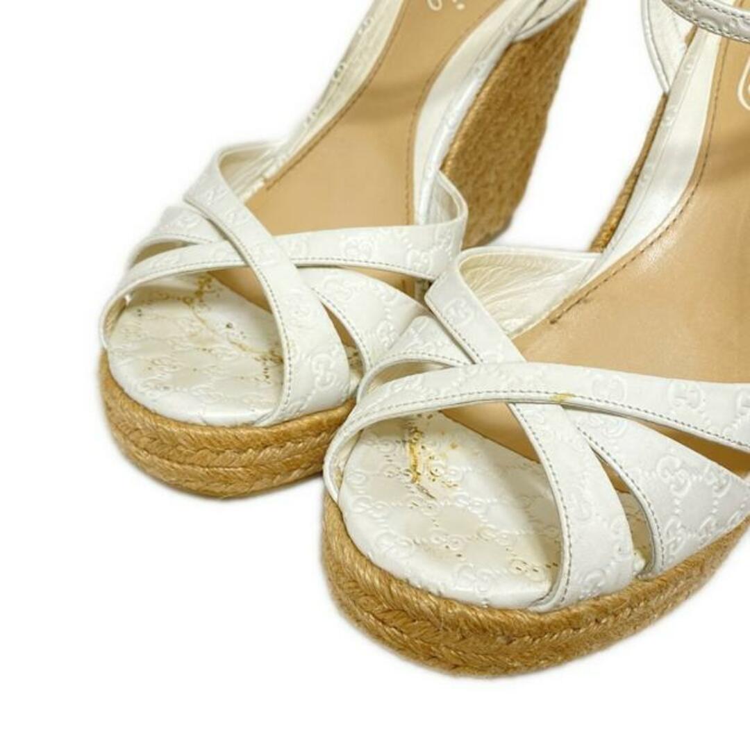 GUCCI - GUCCI(グッチ) サンダル 37 1/2 レディース - 291036 白 GUCCI - GUCCI(グッチ) サンダル 37 1/2 レディース - 291036 白
